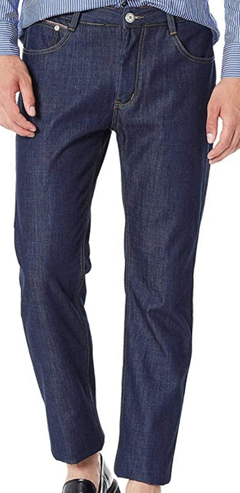 Demon&HunterMen's Fleece Lined Straight Leg Jeans